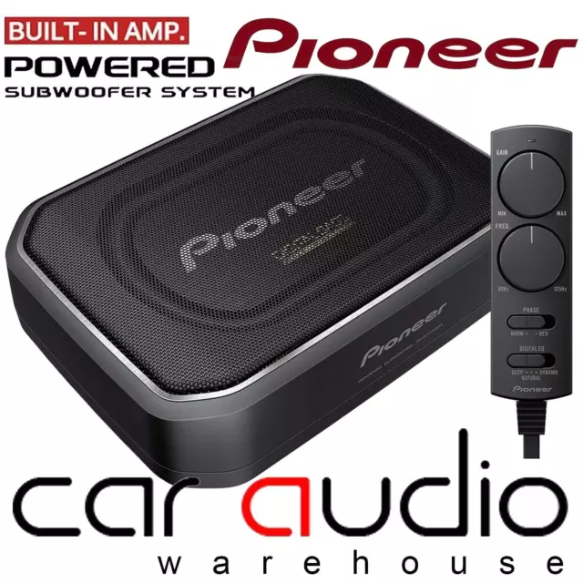 Pioneer TS-WX140DA 170 Watts Active Underseat Car Sub Box Subwoofer & Amplifier