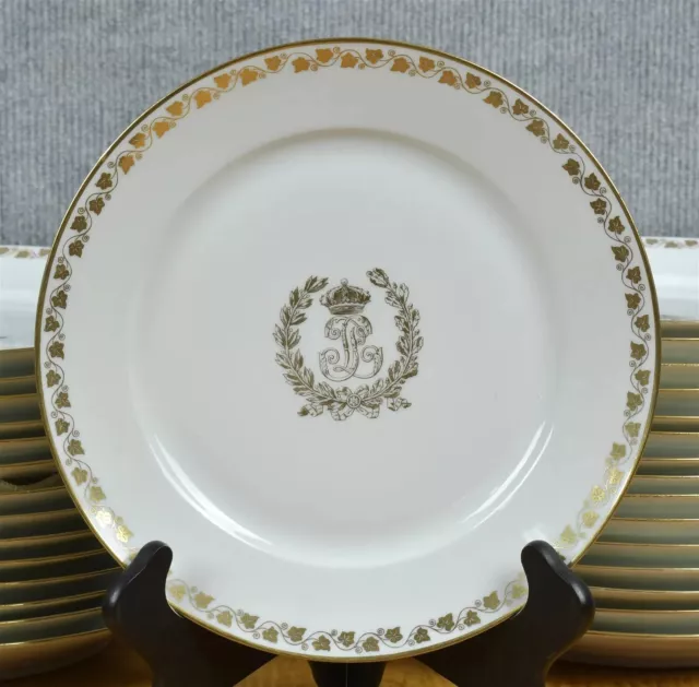 19 C. ANTIQUE SEVRES LOUIS PHILIPPE PORCELAIN PLATE BOWL Chateau Des Tuileries