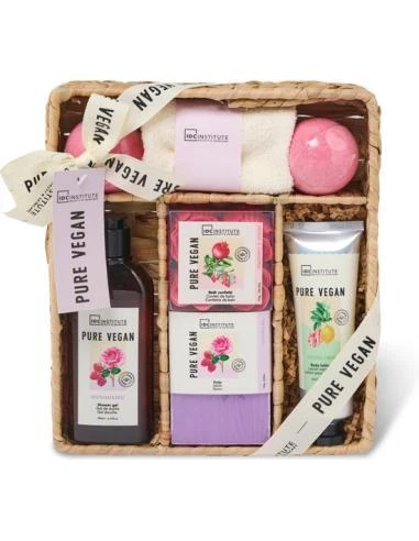 Set Cesta Cosmética 100% Vegan 6Pzs+Toalla