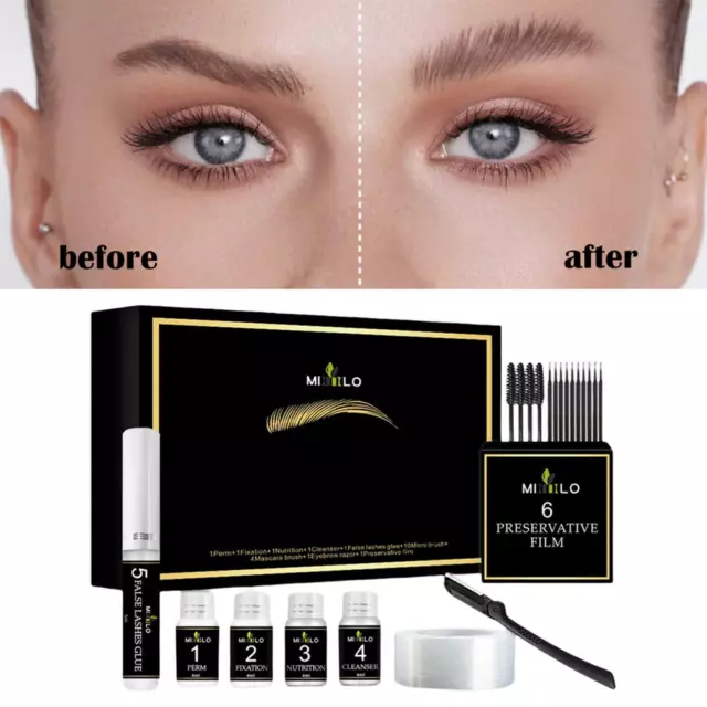 Eyelash Brow Lift Kit Curled Semi-Permanent Lash Perm Kit for Makeup DIY