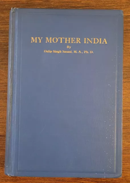 Original First Indian Congressman Sikh Hindu Dalip Singh Saund Book Signed
