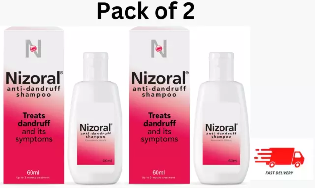 Nizoral Anti-Dandruff Shampoo Pack of 2 - 60ml - Sale