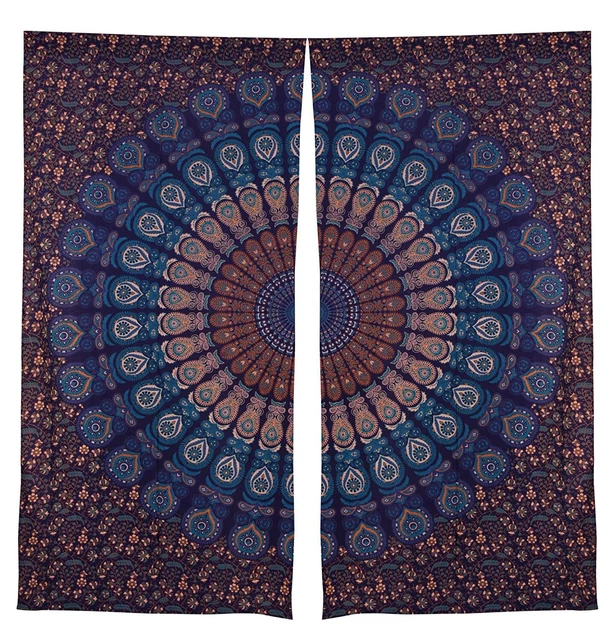 MYSKY HOME – 2 panneaux de rideaux à motif floral – Rideaux occultants