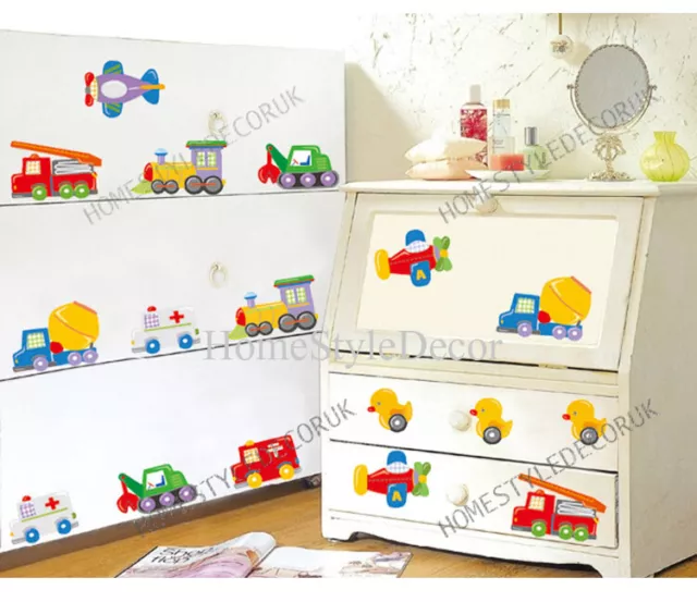 23pcs Toy Cars/Truck/Duck Transport Wall Sticker Decal Nursery Baby Kids Decor