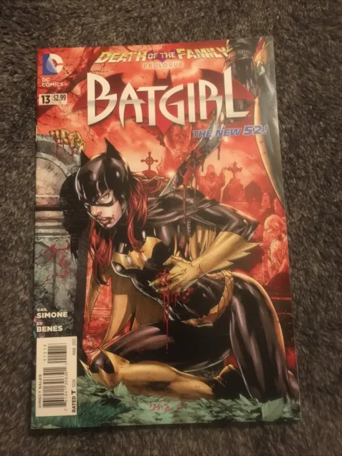 Batgirl #13 Rare Third Print Variant Death of the Family DC Comics 2013
