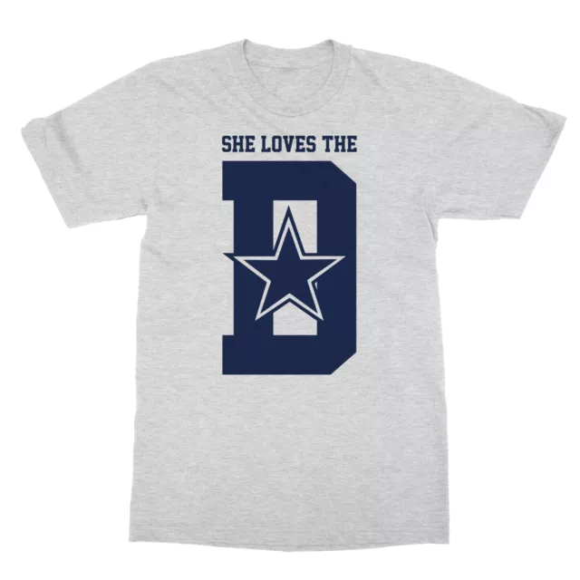 DALLAS COWBOYS T-SHIRT She Loves The D Shirt $14.93 - PicClick