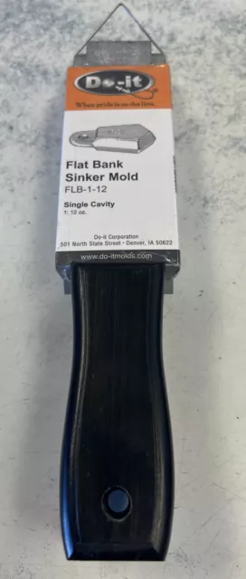3356 New Do It Flat Bank Sinker Mold - 3 sizes 3, 4, 5 oz