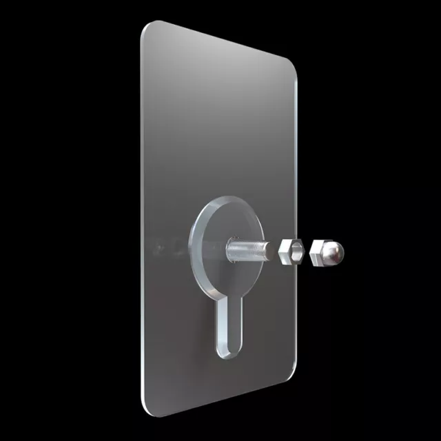 6Pcs Adhesive Nails Seamless Wall Hook Bathroom Screw Hook Stand Holder YG
