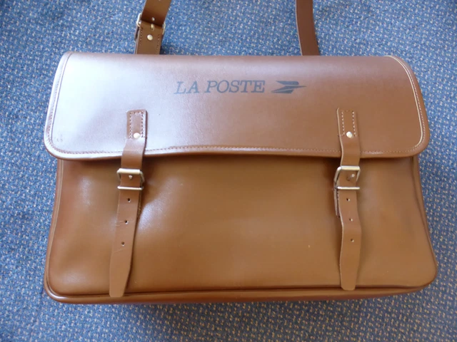 VINTAGE SACOCHE DE Facteur La Poste Foucault Et Gendre Tout Cuir