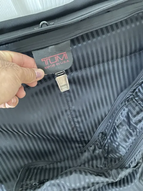 TUMI 2233D3 Alpha Two Wheeled Luggage Garment Bag Ballistic Nylon 24” Black 9
