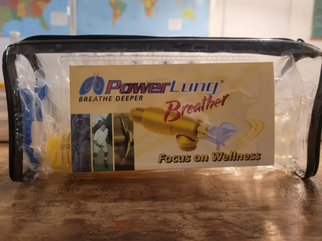 PowerLung Breathe Deeper Series Breather Lung Training Oxygen Mask Wellness