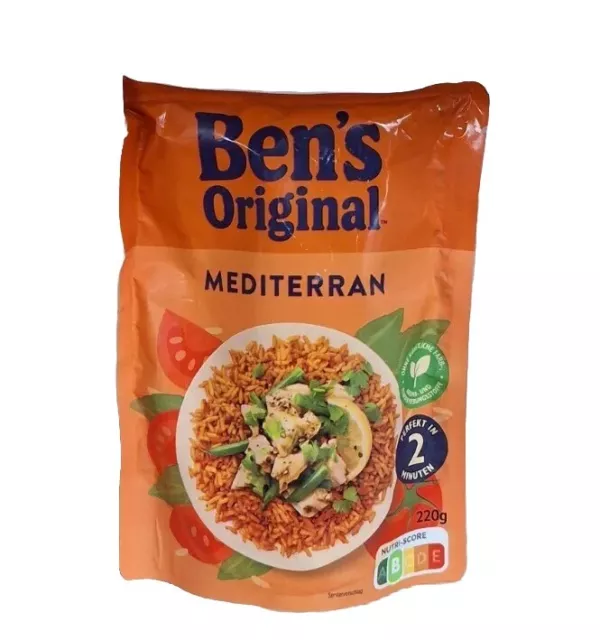 9 x 220g Bens Original Express Reis Mediterran Lebensmittel Vorrat MHD beachten
