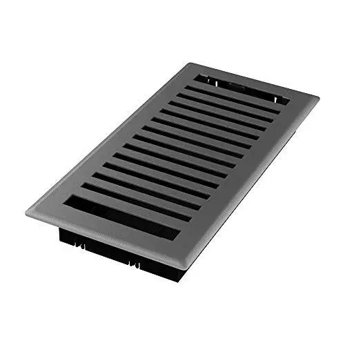 Imperial RG3444 Montezuma Decorative Floor Register, 4 x 10-Inch, Grey Granite