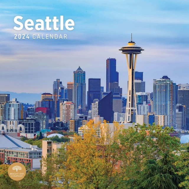 BRIGHT DAY CALENDARS, Seattle 2024 Wall Calendar 15.47 PicClick