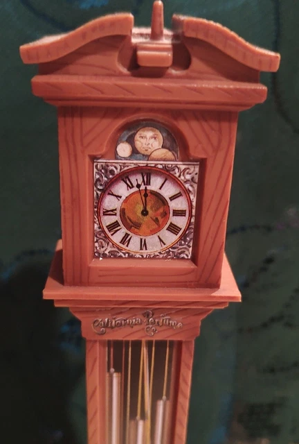 Grandfather Clock California Perfume Company 10” mini dollhouse furniture 1995