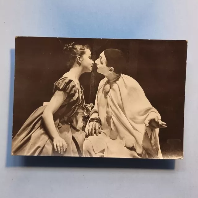 Tschechische Pantomime Tanz Postkarte C1961 echtes Foto Kratocvilova & Fialka seltener Artikel