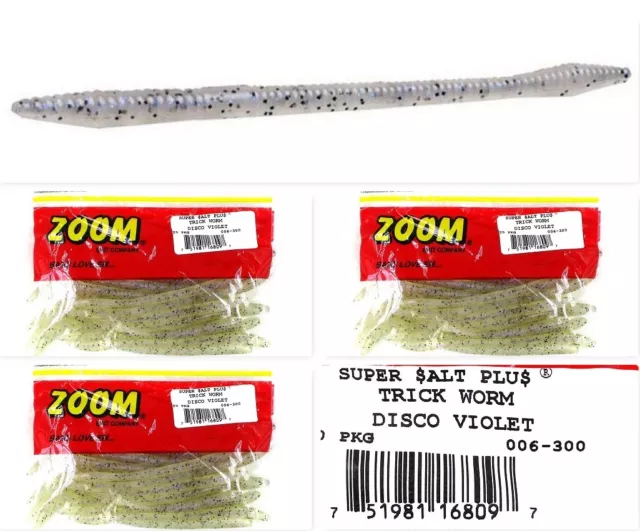 2 PACKS OF ZOOM THE ORIGINAL TRICK WORM 20 PACK 6.5 006-040 WHITE $10.00 -  PicClick