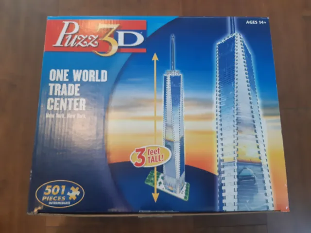 Wrebbit Puzz 3D One World Trade Center Puzzle -3 FT- COMPLETE Tower