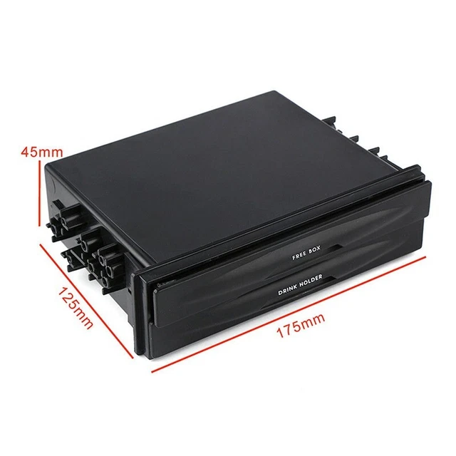 Schwarz Aufbewahrungskiste 175 * 125 * 45mm Organizer Zweischichtig Neu