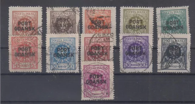Danzig Port Gdansk - Nr. 1 - 11 gestempelt - ansehen!!!