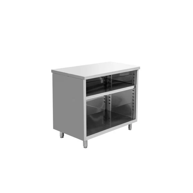 Kratos 32L-046 16-Gauge Enclosed Worktable, 36"Wx36"D, No Backsplash