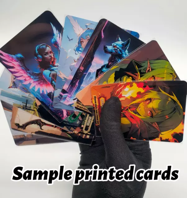 3x Custom Anime Cards Magic Gathering, Human Soldier Tokens MTG HS2 Free Post 2