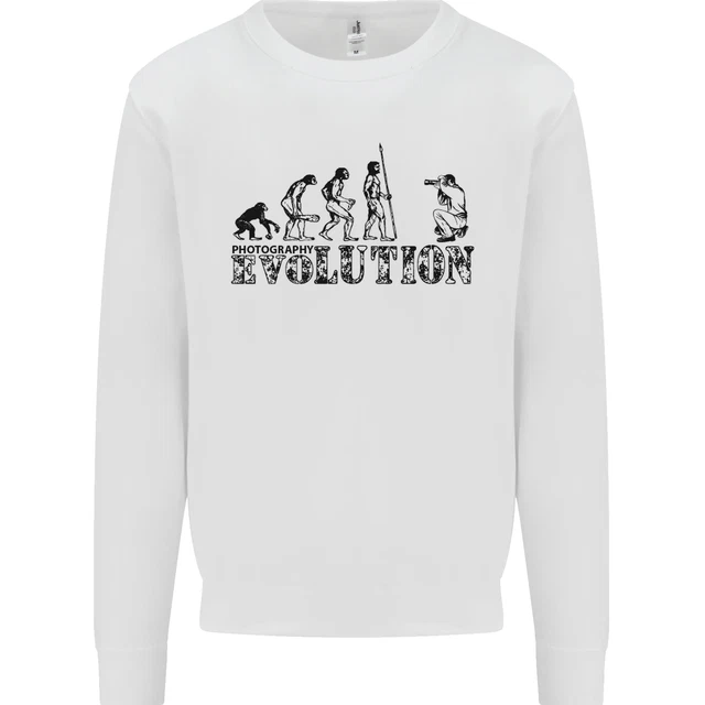 Evolution Photographer Funny Photography Kids Sweatshirt Jumper