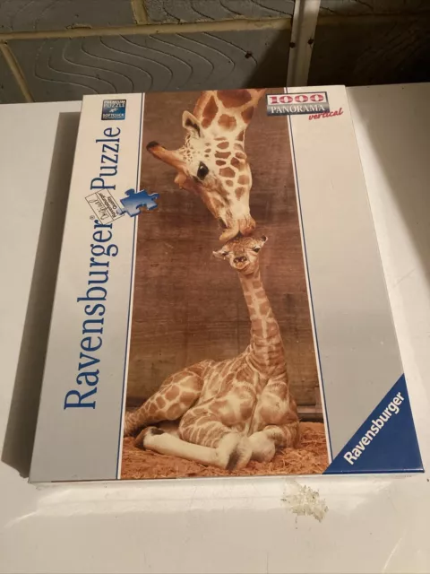 Ravensburger 1000 Piece Panorama Vertical Giraffe Mum Baby Puzzle Jigsaw New