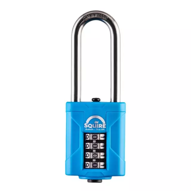 SQUIRE CP40S & CP50S All-Weather Long Shackle Combination Padlock - CP50S/2.5 Vi
