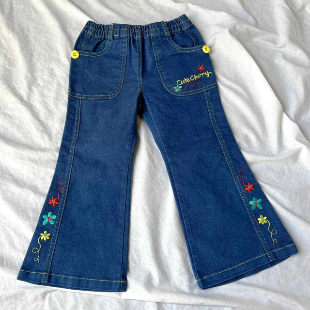 Little BobDog Bellbottom Jeans Children’s Baby 9 EUC