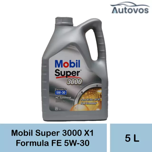 Mobil Super 3000 X1 Formula FE 5W-30 5 Liter Motoröl Ford WSS-M2C-913D