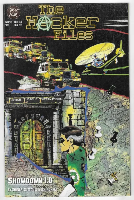 The Hacker Files #8 10 11 12 DC COMIC BOOK LOT Green Lantern app. 1993 direct