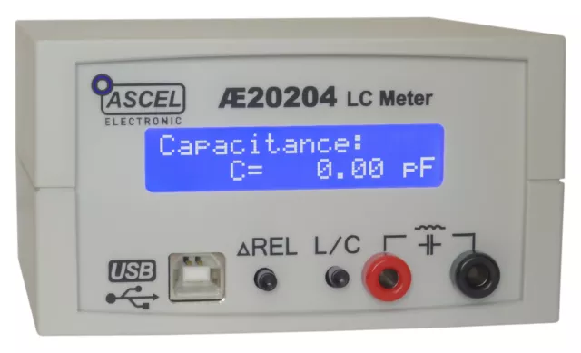 AE20204 LC-Meter Komplett-Bausatz mit RS232/USB, Gehäuse RCL RLC LCR CRL LRC CLR