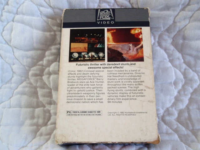 Megaforce Vhs MEGAFORCE VHS BIG Box 80'S Sci-Fi Action Hal Needham Barry Bostwick ...