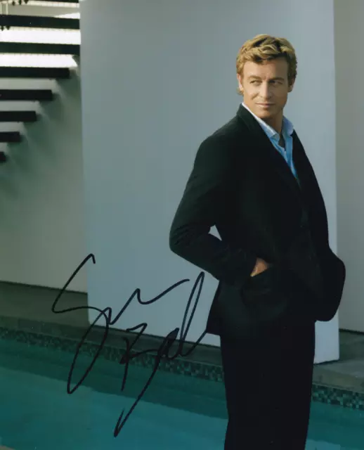 SIMON BAKER signed Autogramm 20x25cm THE MENTALIST in Person autograph COA