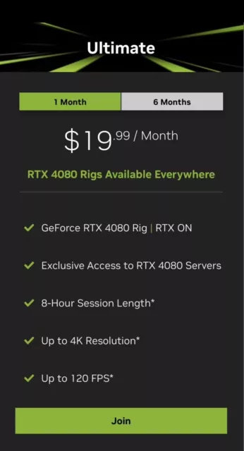 GeForce Now Ultimate Membership 1 Monat ❗️Bitte zum Abholen bestellen(Digital)