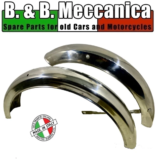 COPPIA PARAFANGHI PER Bici Bianchi R D'epoca 28 In Acciaio Grezzi EUR