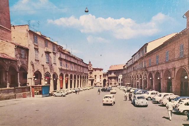 Cartolina - Fermo - Piazza del Popolo - 1960 ca.