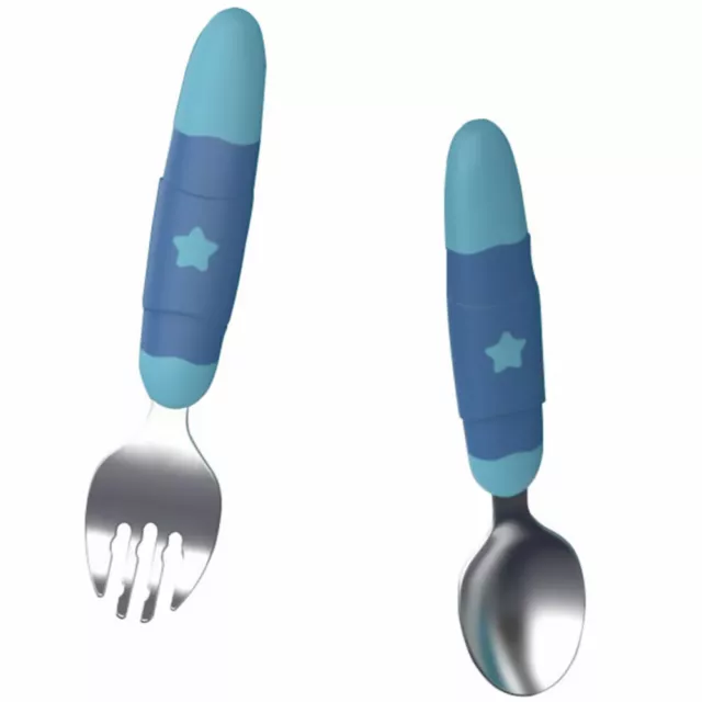 Baby Feeding Tool Dessert Spoon Forks Kids Cutlery Toddler Child Tableware