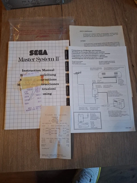 Notice/Mode d'emploi/Manuel d'instructions Console SEGA