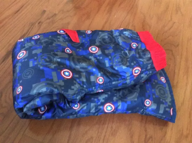 Captain Marvel red blue America Comic Shield Winter down youth Pants Halloween