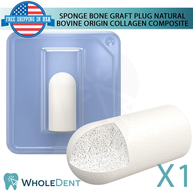 DENTAL SPONGE GRAFTING Plug Sterile Natural Collagen Type I Graft