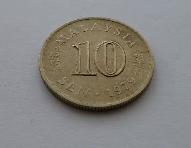 1979 Malaysia 10 Sen Coin