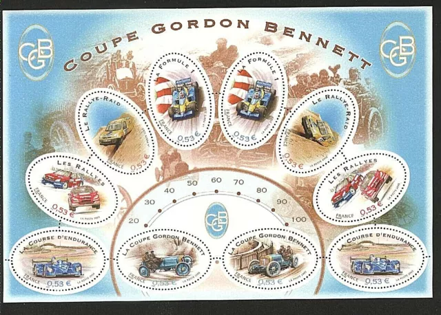 Timbre France BLOC FEUILLET N° 86 COUPE GORDON 2005. AUTOMOBILE. Neuf**