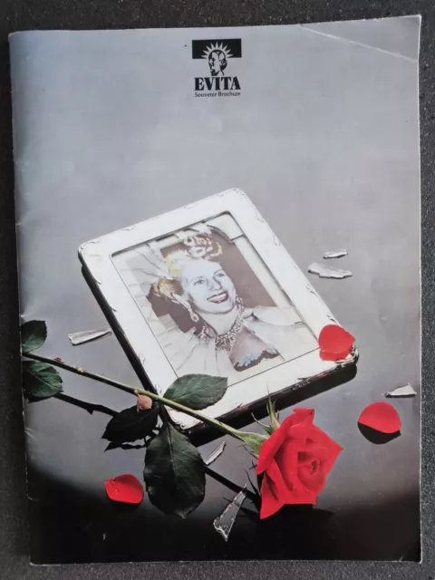 Evita Souvenir Brochure 1981 - Prince Edward Theatre, London + Used Ticket