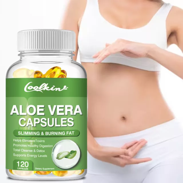 Cápsulas de aloe vera - pérdida de peso, desintoxicación, limpieza, apoyo digestivo