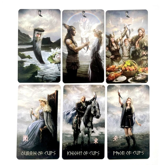 Ibiza Tarot Golden Runes Orakelkarten – Nordisches Runen-Deck Mit 24 Karten, Für Anfänger & Erfahrene, In Geschenkbox