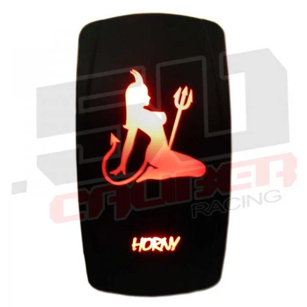 Red Horny Rocker Switch Momentary On/Off Bobcat Toolcat Kazuma Mammoth UTV Truck