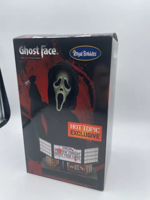 Royal Bobbles Scream Ghost Face Gitd Hot Topic Exclusive Bobblehead