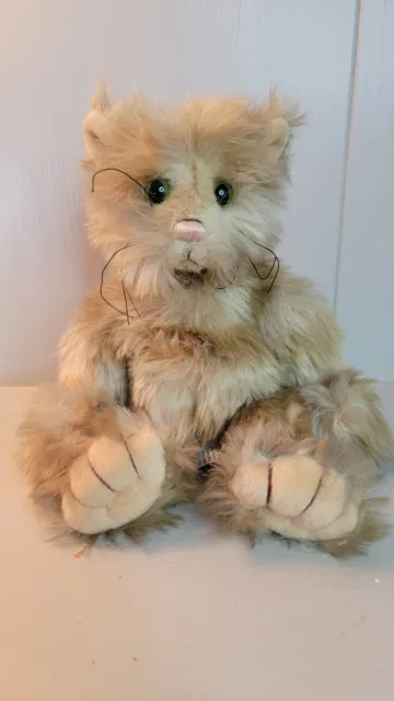 Gund "Peepers" Tabby Cat Plush 8"~ Designed by Mica #1145~ Stuffed Animal toy